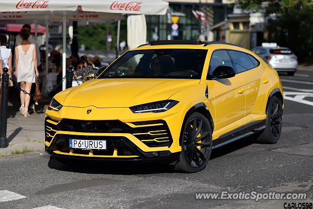 Lamborghini Urus spotted in Warsaw, Poland