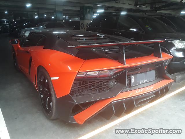 Lamborghini Aventador spotted in Jakarta, Indonesia