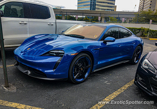 Porsche Taycan (Turbo S only) spotted in Jacksonville, Florida