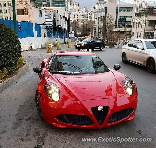 Alfa Romeo 4C spotted in Tehran, Iran