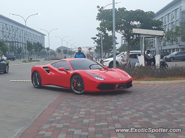 Ferrari 488 GTB spotted in Jakarta, Indonesia