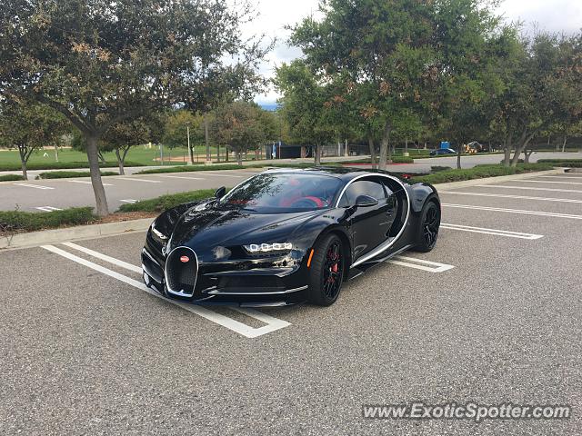Bugatti Chiron spotted in Irvine, California