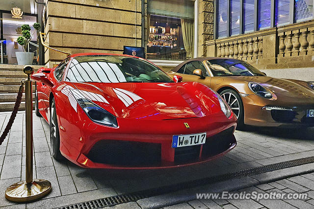 Ferrari 488 GTB spotted in Düsseldorf, Germany