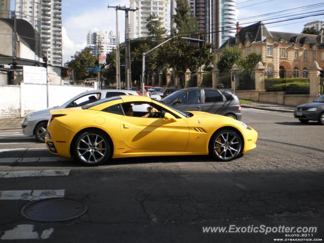 Ferrari California spotted in Curitiba, PR, Brazil