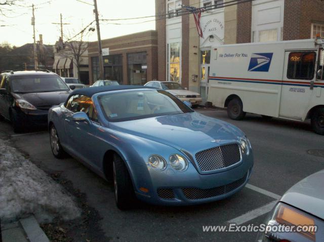 Bentley Continental spotted in Newton, Massachusetts