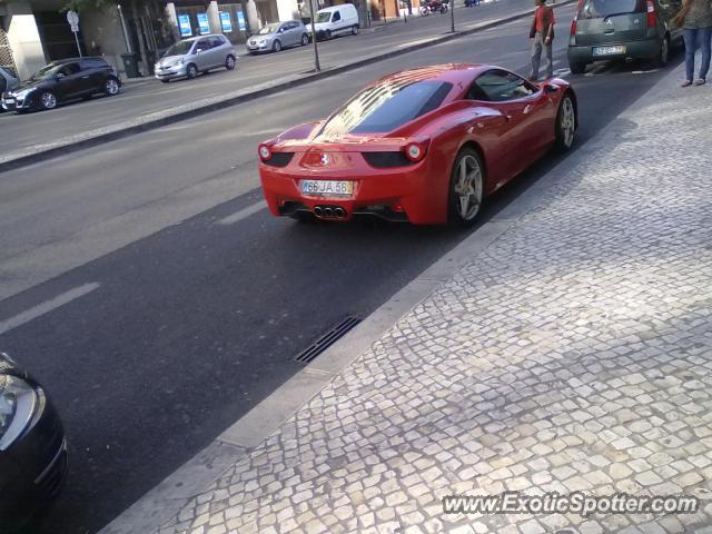 Ferrari 458 Italia spotted in Lisboa, Portugal