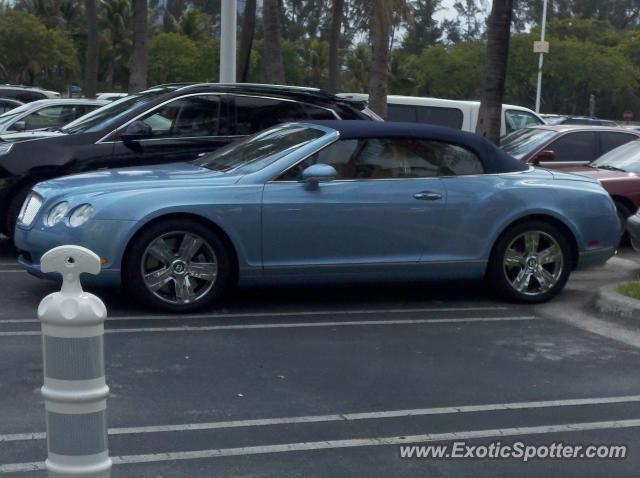 Bentley Continental spotted in Aventura, Florida