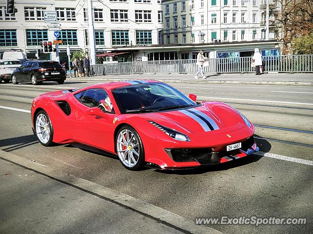 Ferrari 488 GTB spotted in Zurich, Switzerland