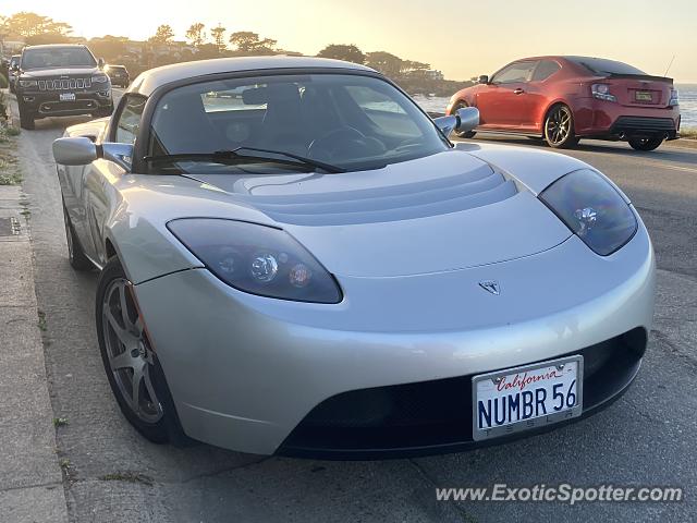 Tesla Roadster spotted in Monterey, California