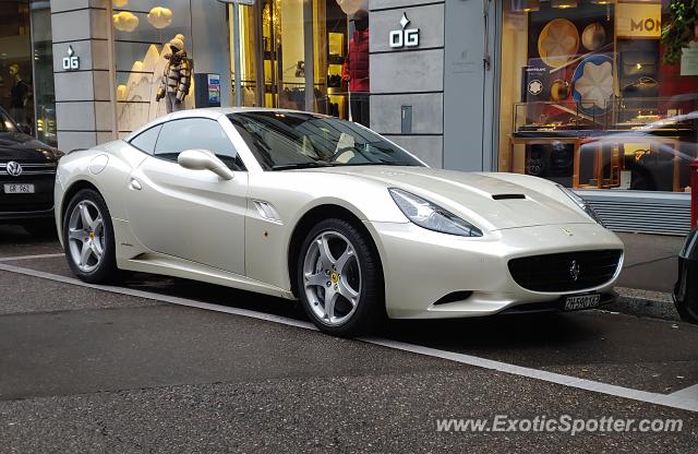 Ferrari California spotted in Zurich, Switzerland