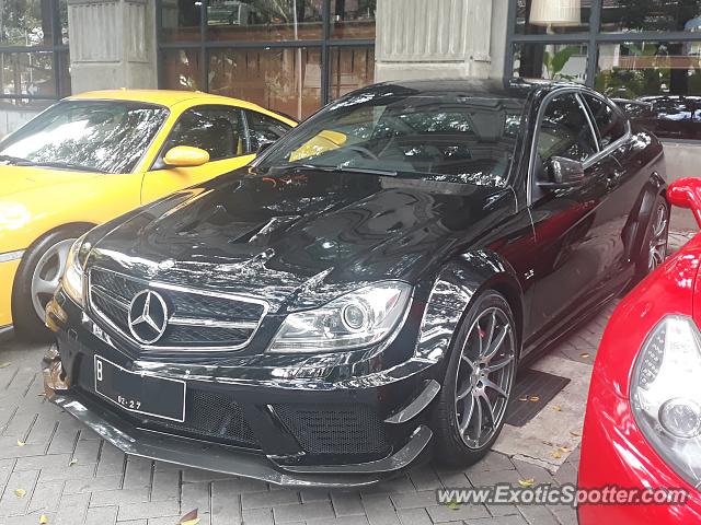 Mercedes C63 AMG Black Series spotted in Jakarta, Indonesia