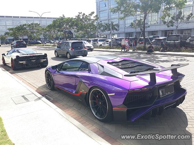 Lamborghini Aventador spotted in Jakarta, Indonesia