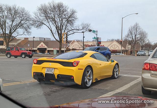 Ferrari 458 Italia spotted in Madison, Wisconsin