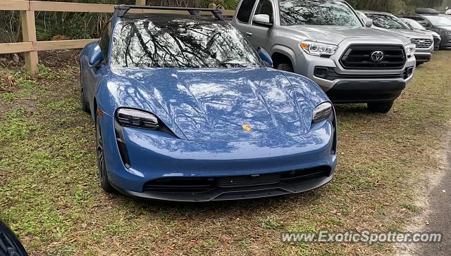 Porsche Taycan (Turbo S only) spotted in Amelia Island, Florida