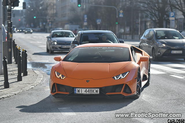 Lamborghini Huracan spotted in Warsaw, Poland