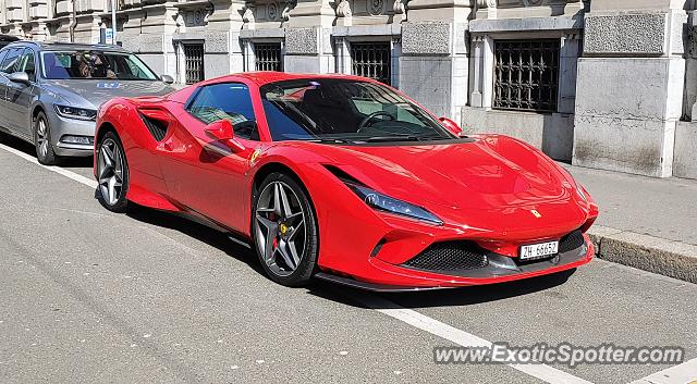 Ferrari F8 Tributo spotted in Zurich, Switzerland