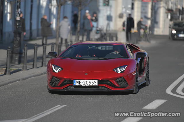 Lamborghini Aventador spotted in Warsaw, Poland