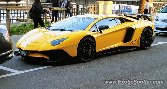 Lamborghini Aventador spotted in Zurich, Switzerland