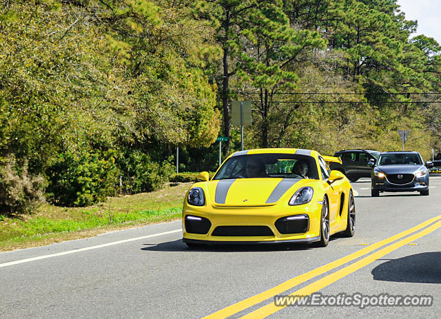Porsche Cayman GT4 spotted in Amelia Island, Florida