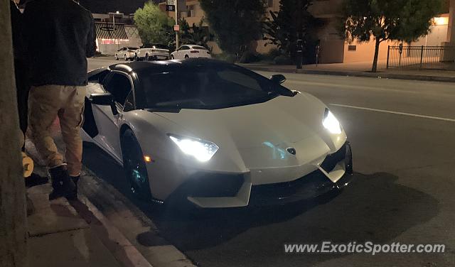 Lamborghini Aventador spotted in Beverly hills, California