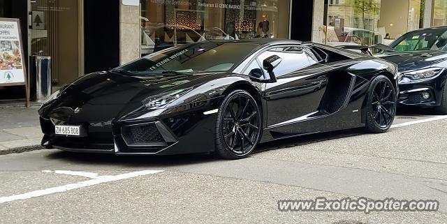 Lamborghini Aventador spotted in Zurich, Switzerland