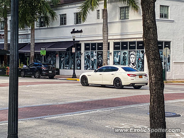 Maserati Quattroporte spotted in Miami Beach, Florida