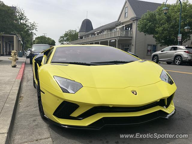 Lamborghini Aventador spotted in Pleasanton, California