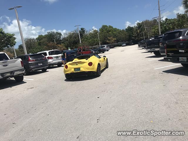 Alfa Romeo 4C spotted in Marathon, Florida