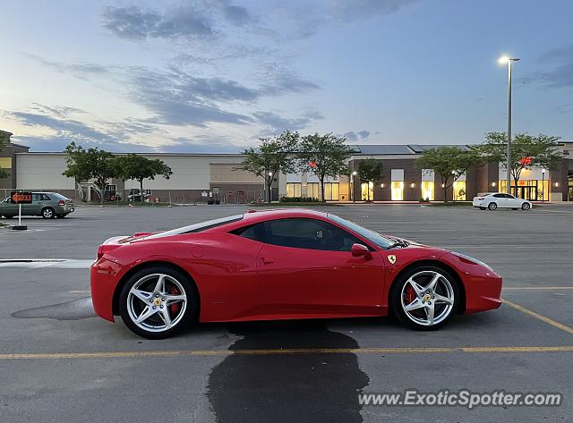 Ferrari 458 Italia spotted in W Des Moines, Iowa