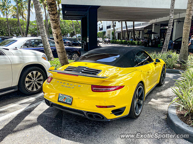 Porsche 911 Turbo spotted in Miami Beach, Florida