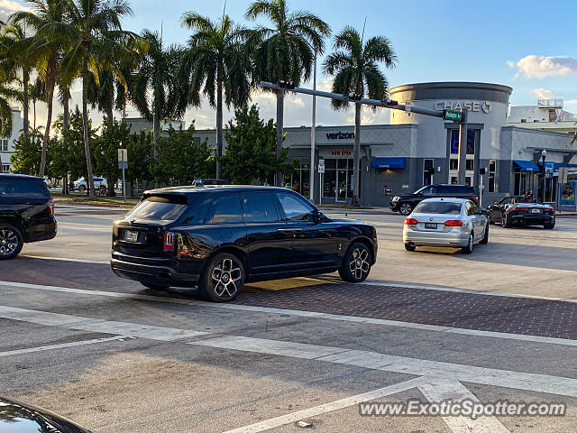 Rolls-Royce Cullinan spotted in Miami Beach, Florida