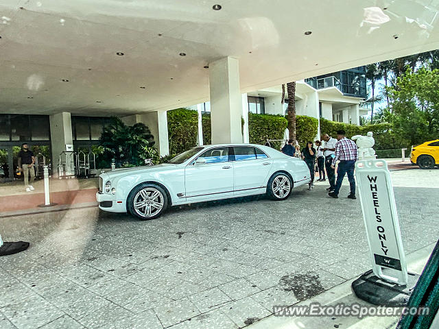 Bentley Mulsanne spotted in Miami Beach, Florida