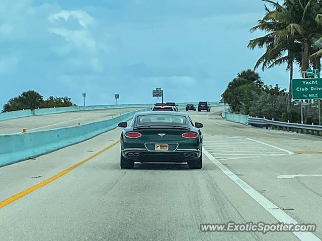 Bentley Continental spotted in Key Largo, Florida