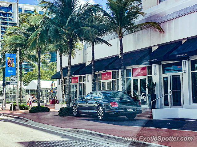Bentley Flying Spur spotted in Miami Beach, Florida