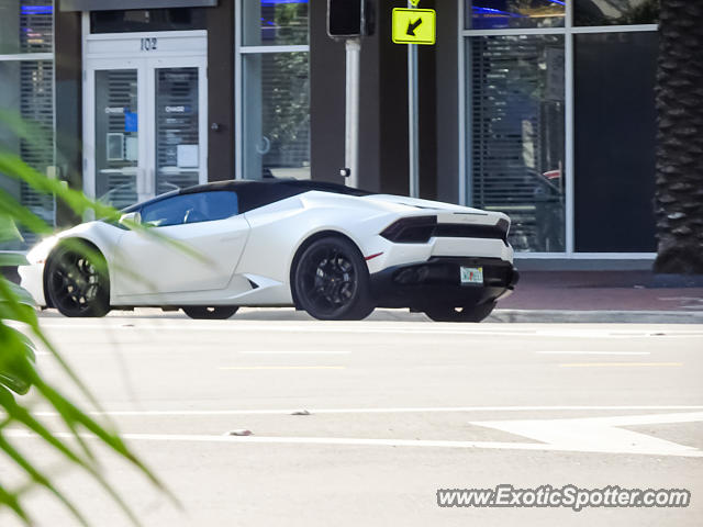 Lamborghini Huracan spotted in Coconut Grove, Florida