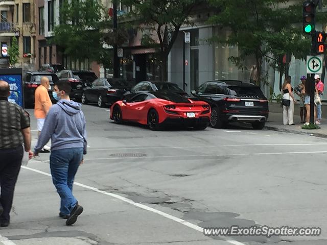 Ferrari F8 Tributo spotted in Montréal, Canada