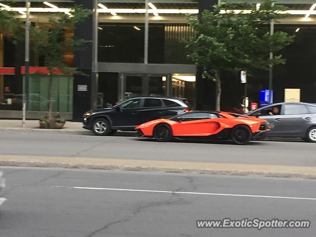 Lamborghini Aventador spotted in Montréal, Canada
