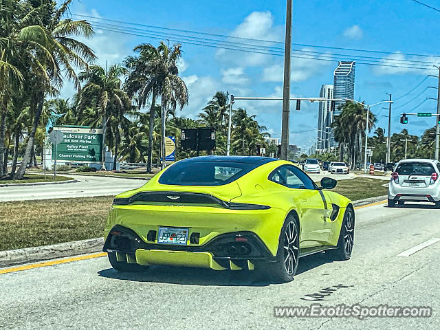 Aston Martin Vantage spotted in Haulover Park, Florida