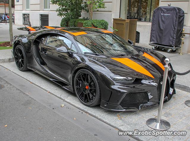 Bugatti Chiron spotted in Paris, France