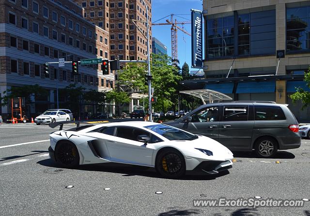 Lamborghini Aventador spotted in Bellevue, Washington