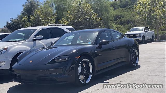 Porsche Taycan (Turbo S only) spotted in Chino Hills, California