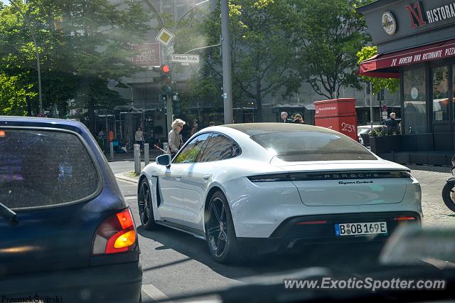 Porsche Taycan (Turbo S only) spotted in Berlin, Germany
