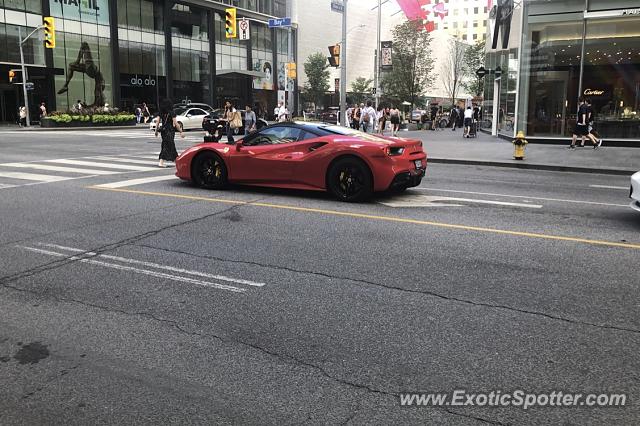 Ferrari 488 GTB spotted in Toronto, Canada
