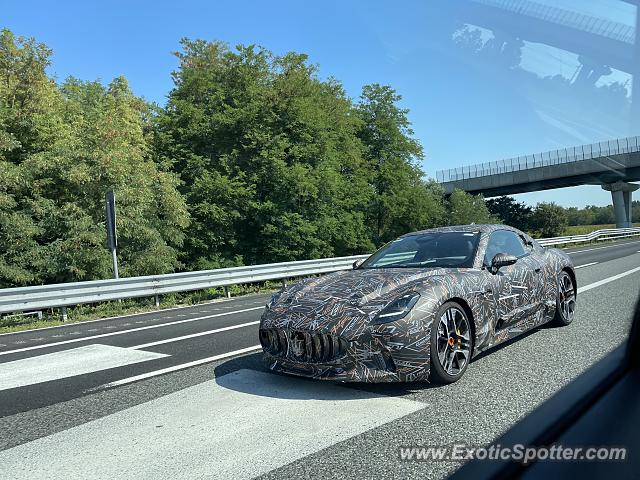 Maserati GranTurismo spotted in A4 Motorway, Italy