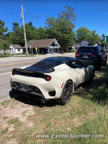 Lotus Evora spotted in Traverse city, Michigan