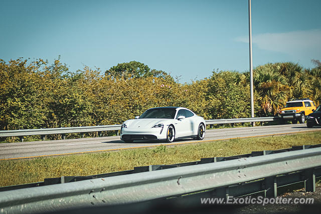 Porsche Taycan (Turbo S only) spotted in Jacksonville, Florida