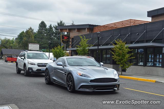 Aston Martin Vanquish spotted in North Bend, Washington
