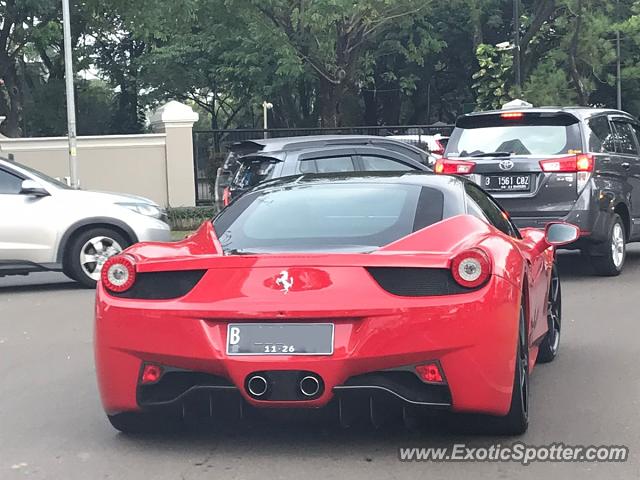 Ferrari 458 Italia spotted in Tangerang, Indonesia