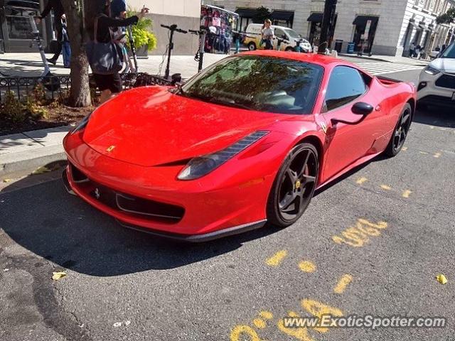 Ferrari 458 Italia spotted in DC, Washington