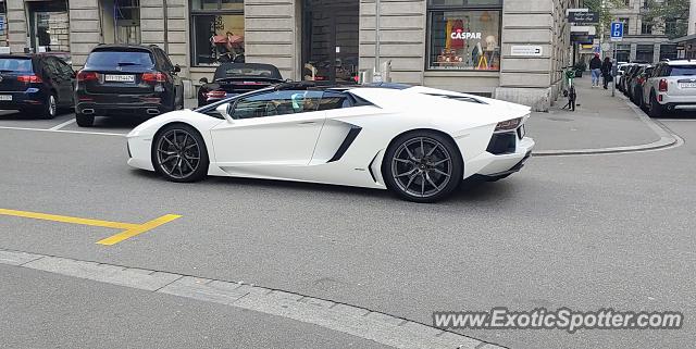 Lamborghini Aventador spotted in Zürich, Switzerland